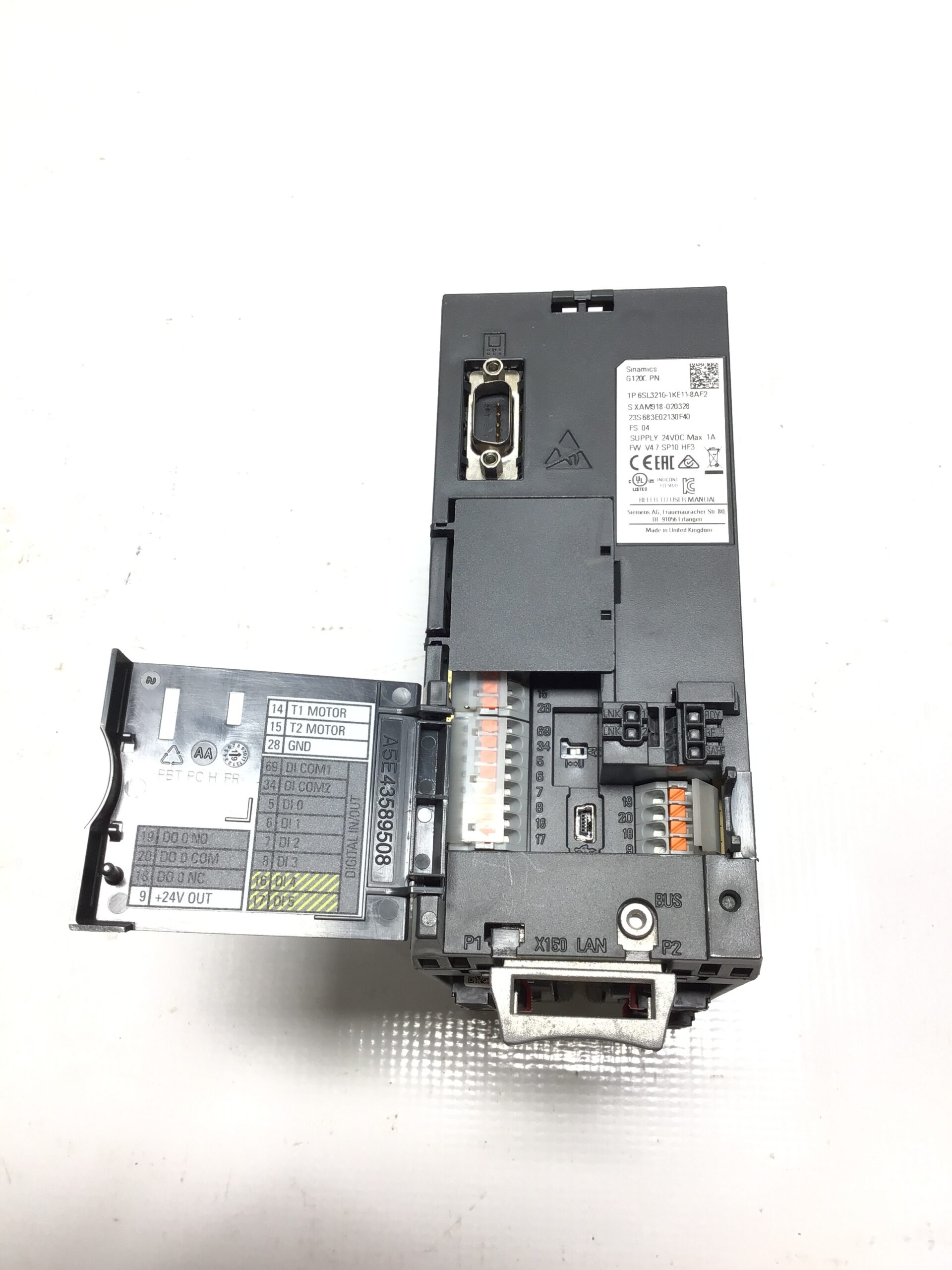 Siemens SINAMICS G120C 1P 6SL3210-1KE11-8AF2 Frequency Converter Drive 0.55 kW 0.75 HP - Image 10