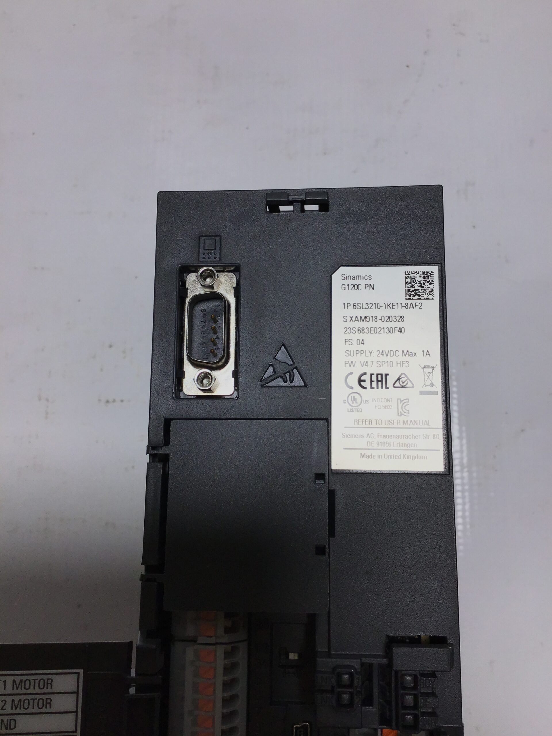 Siemens SINAMICS G120C 1P 6SL3210-1KE11-8AF2 Frequency Converter Drive 0.55 kW 0.75 HP - Image 11