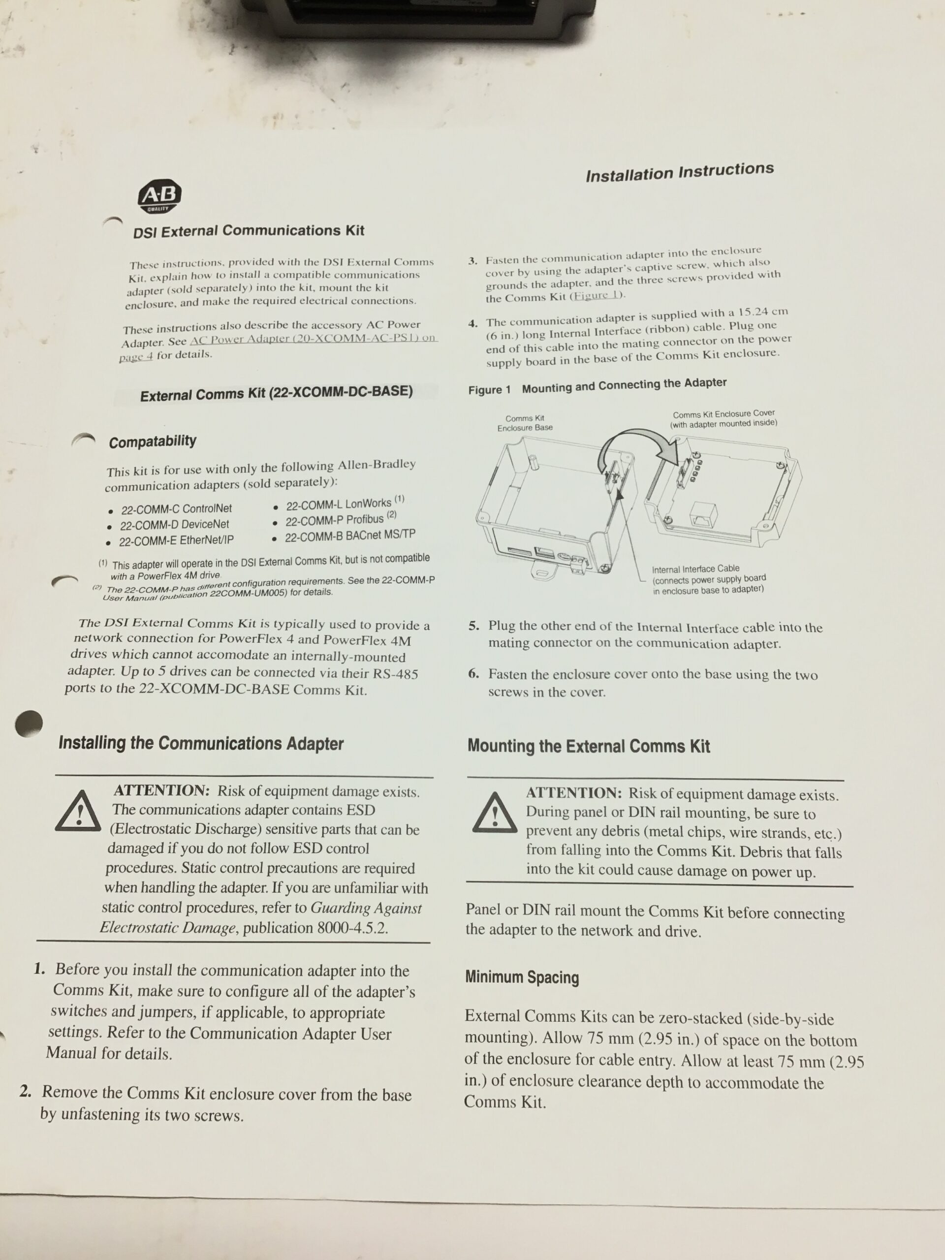 Allen-Bradley 22-XCOMM-DC-BASE External DSI Communications Kit - Image 6