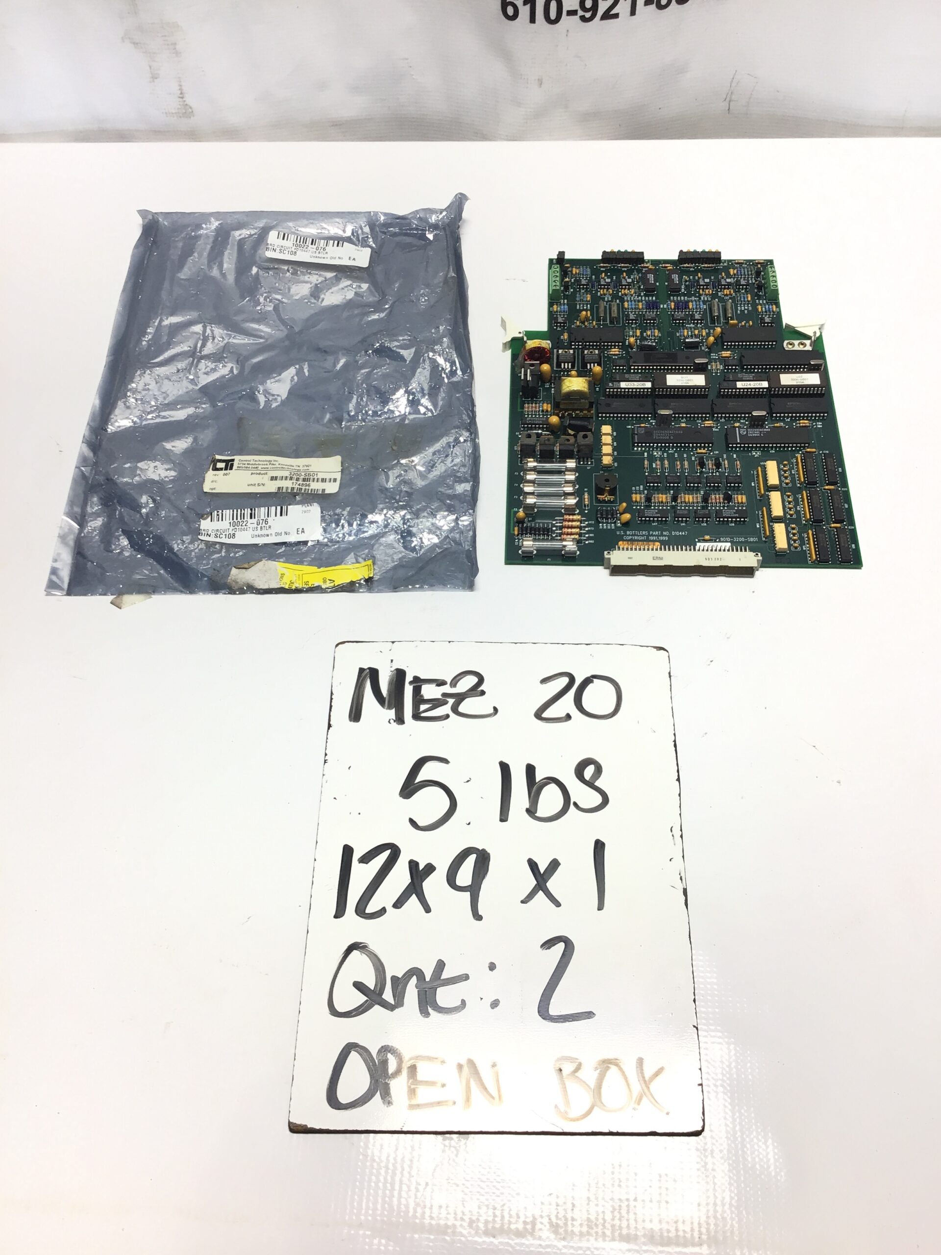 Control Technology Inc 3200-SB01 PCB Circuit Board U.S. Bottlers D10447 - Image 11