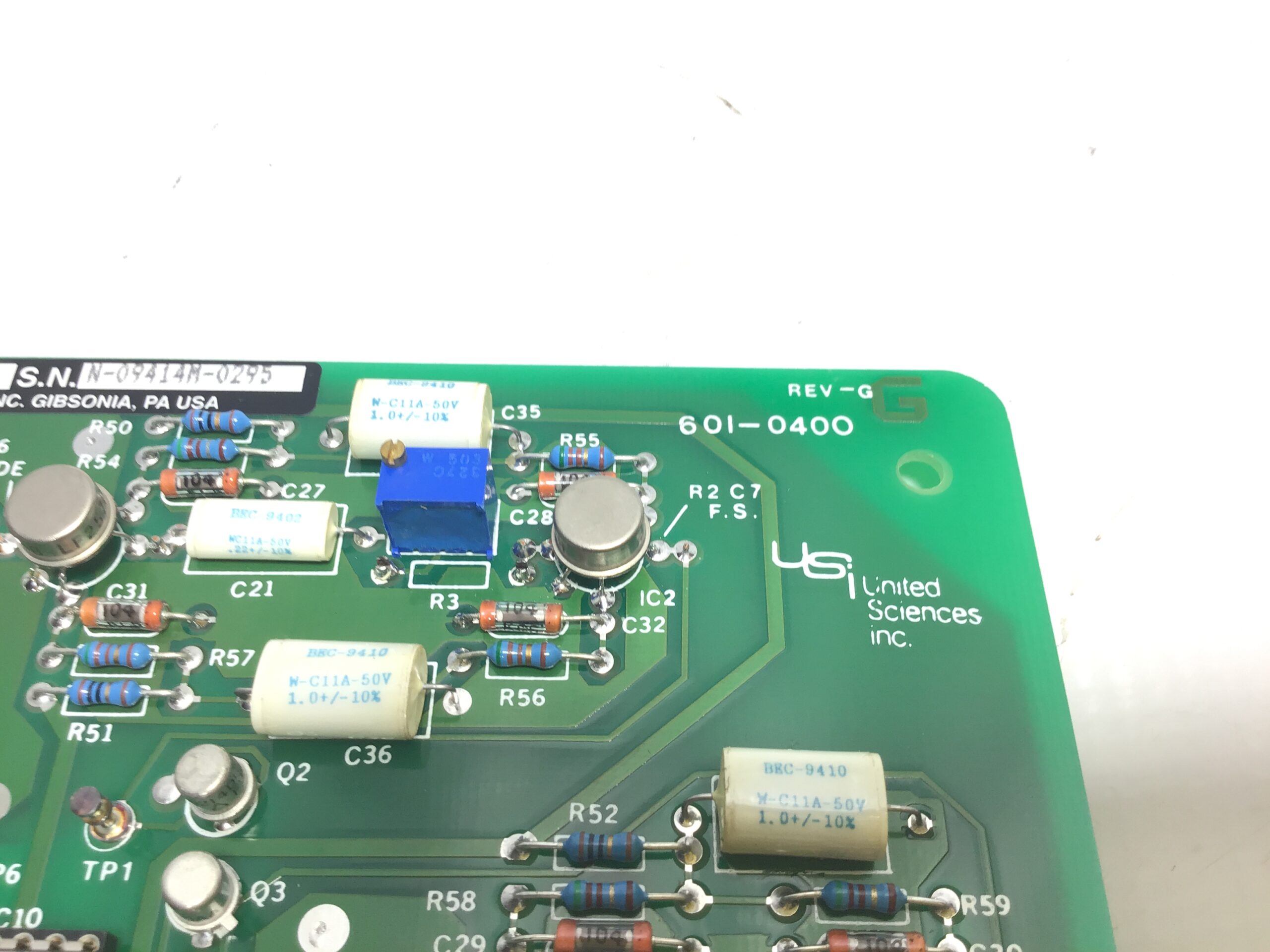 United Sciences Inc 601-0400-02 Rev G PCB Board 115V Signal Transformer PC - Image 4