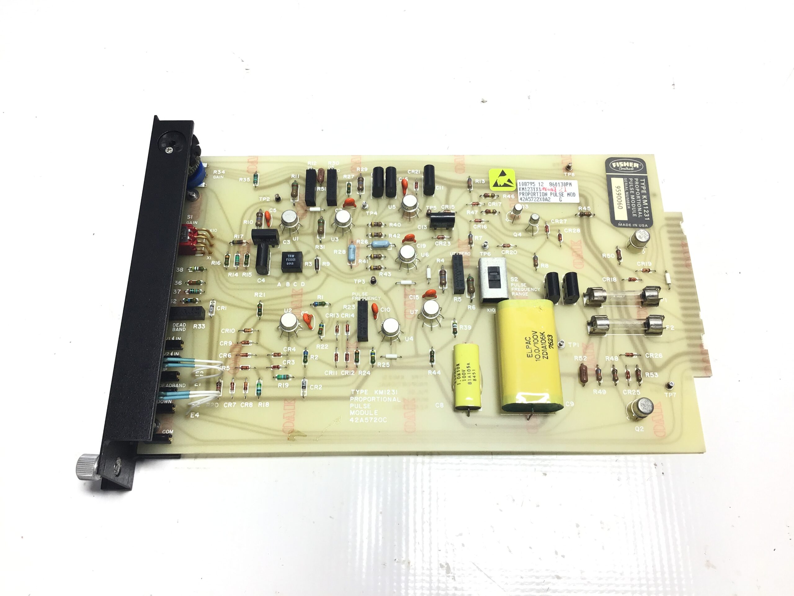 Fisher Controls KM1231 Proportional Pulse Module PCB 42A57220C