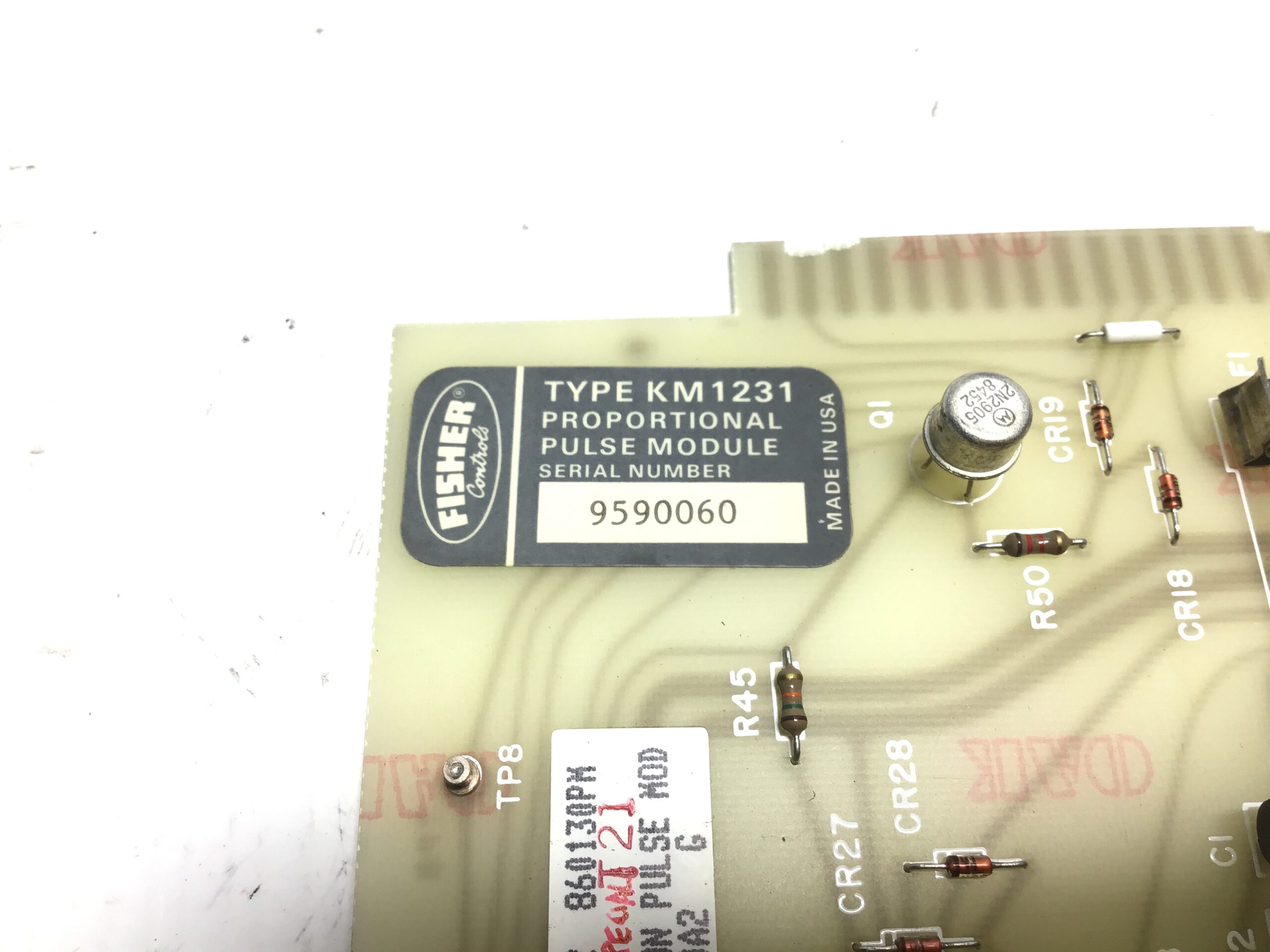 Fisher Controls KM1231 Proportional Pulse Module PCB 42A57220C - Image 3