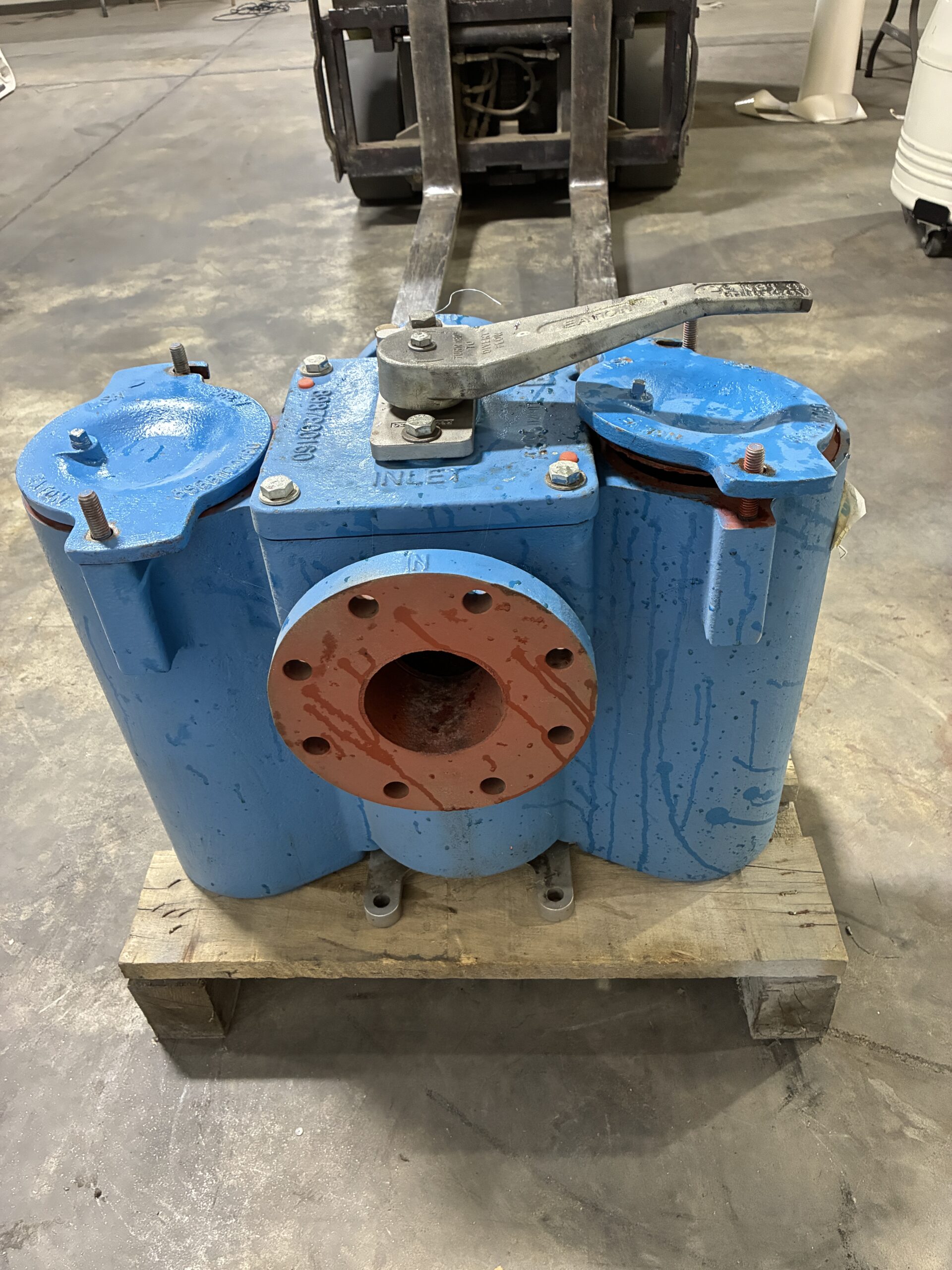 Eaton Model 53 Cast Iron 4" Duplex Basket Strainer 200PSIG - Image 2