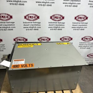 Siemens Sentron SX412A25V3U0 1200A Busway / Bus Duct / Tap Box 600V 3PH