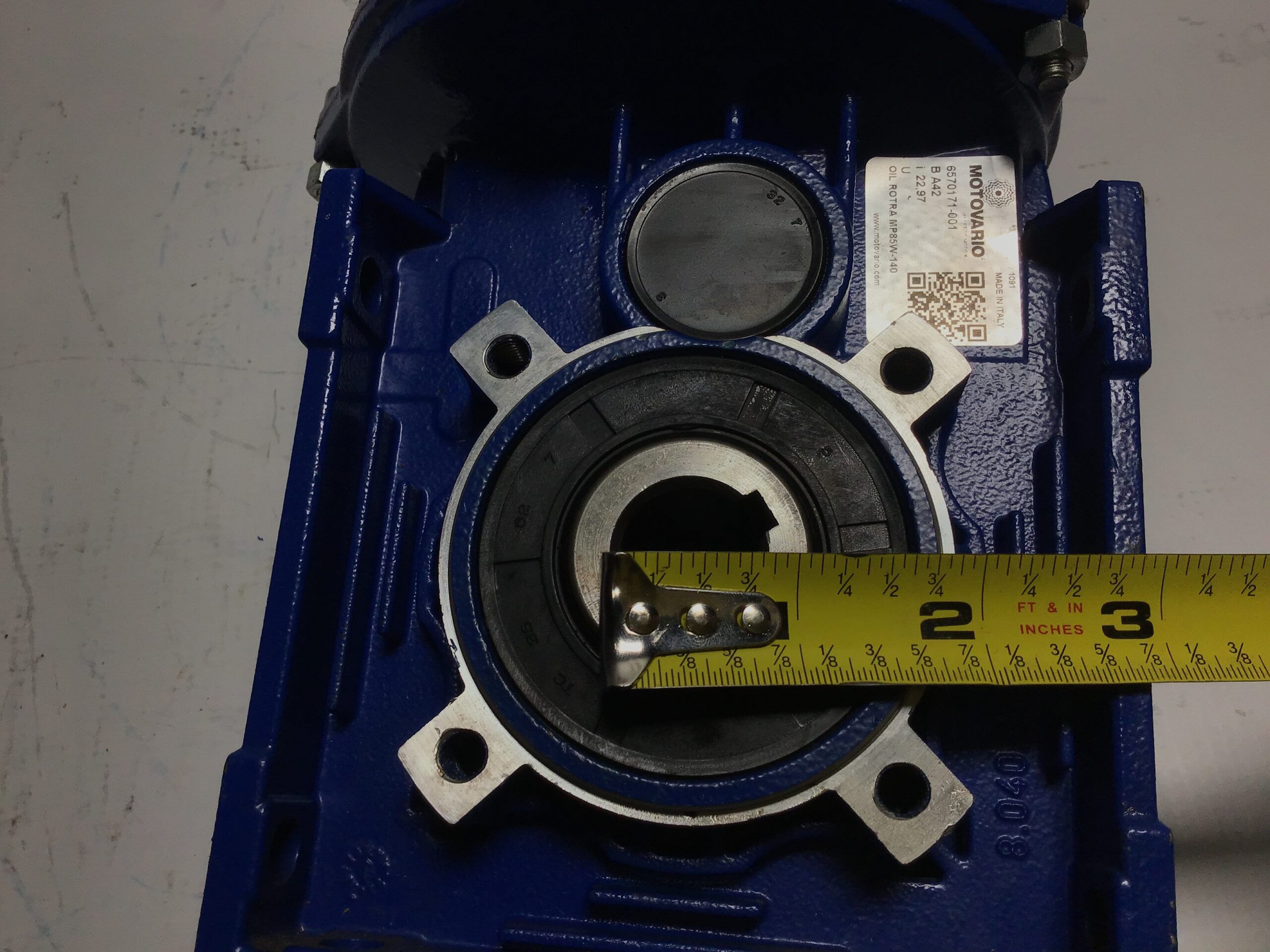 Motovario Oil Rotra MP85W-140 Worm Gear Reducer 6570171-001 - Image 2