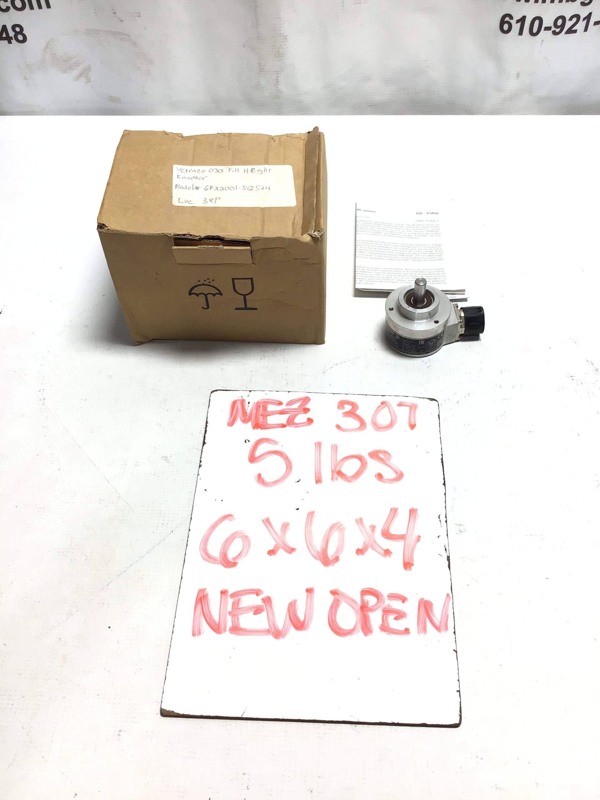Siemens 6FX2001-5QS24 SSI Absolute Rotary Encoder 25 bit 512 PPR