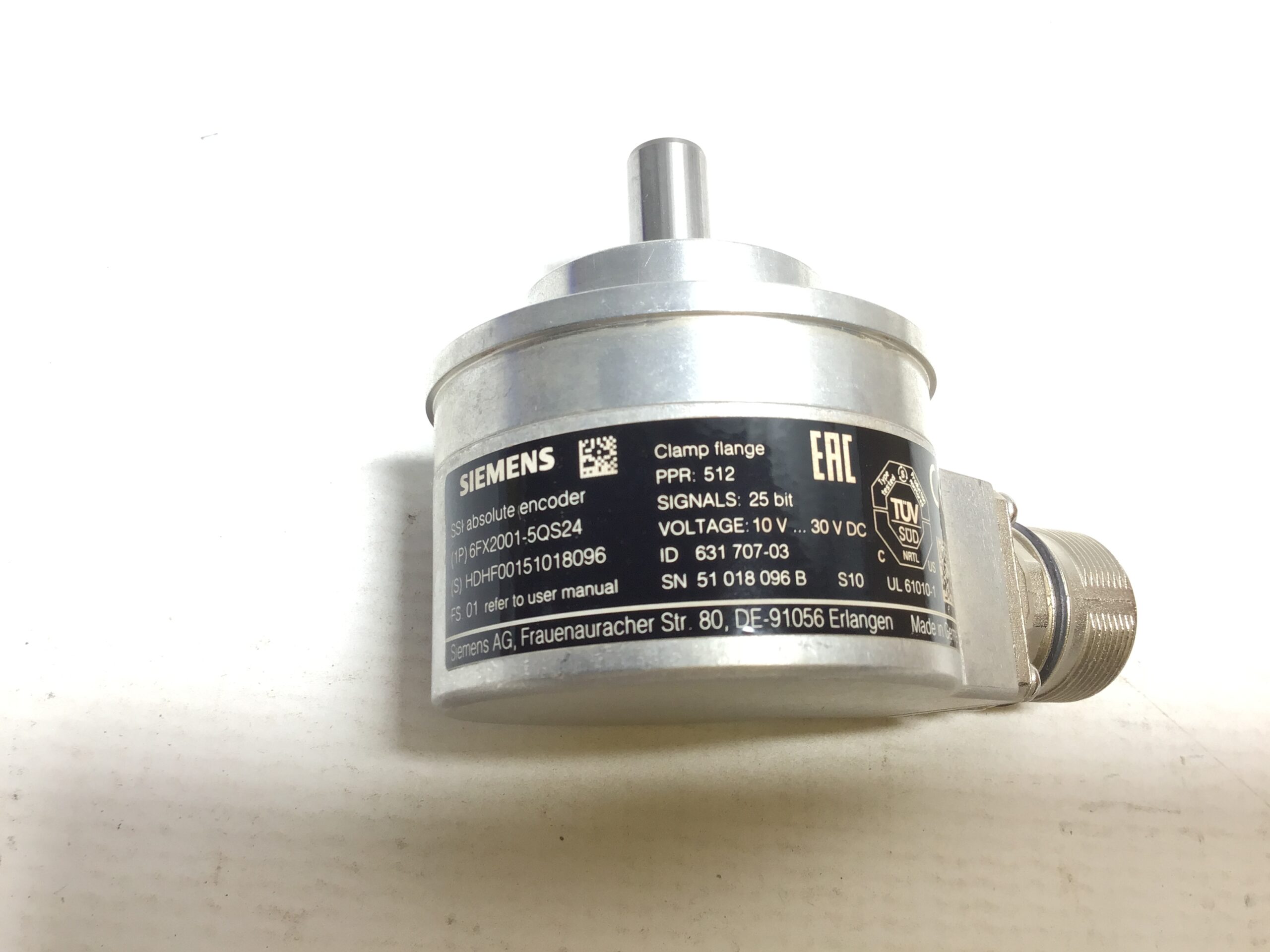 Siemens 6FX2001-5QS24 SSI Absolute Rotary Encoder 25 bit 512 PPR - Image 4