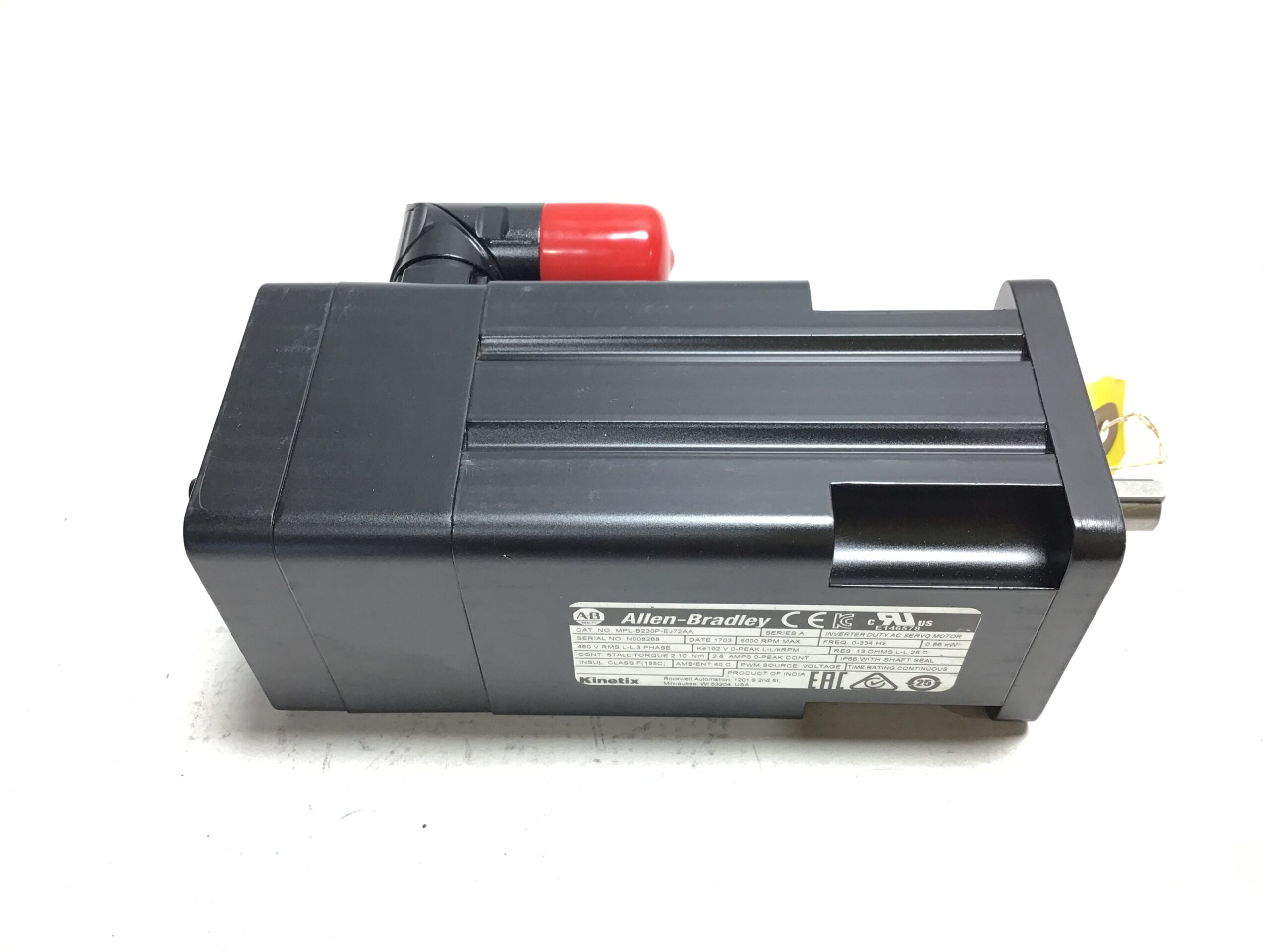 Allen-Bradley MPL-B230P-EJ72AA Inverter Duty AC Servo Motor Ser A 5000 RPM - Image 5