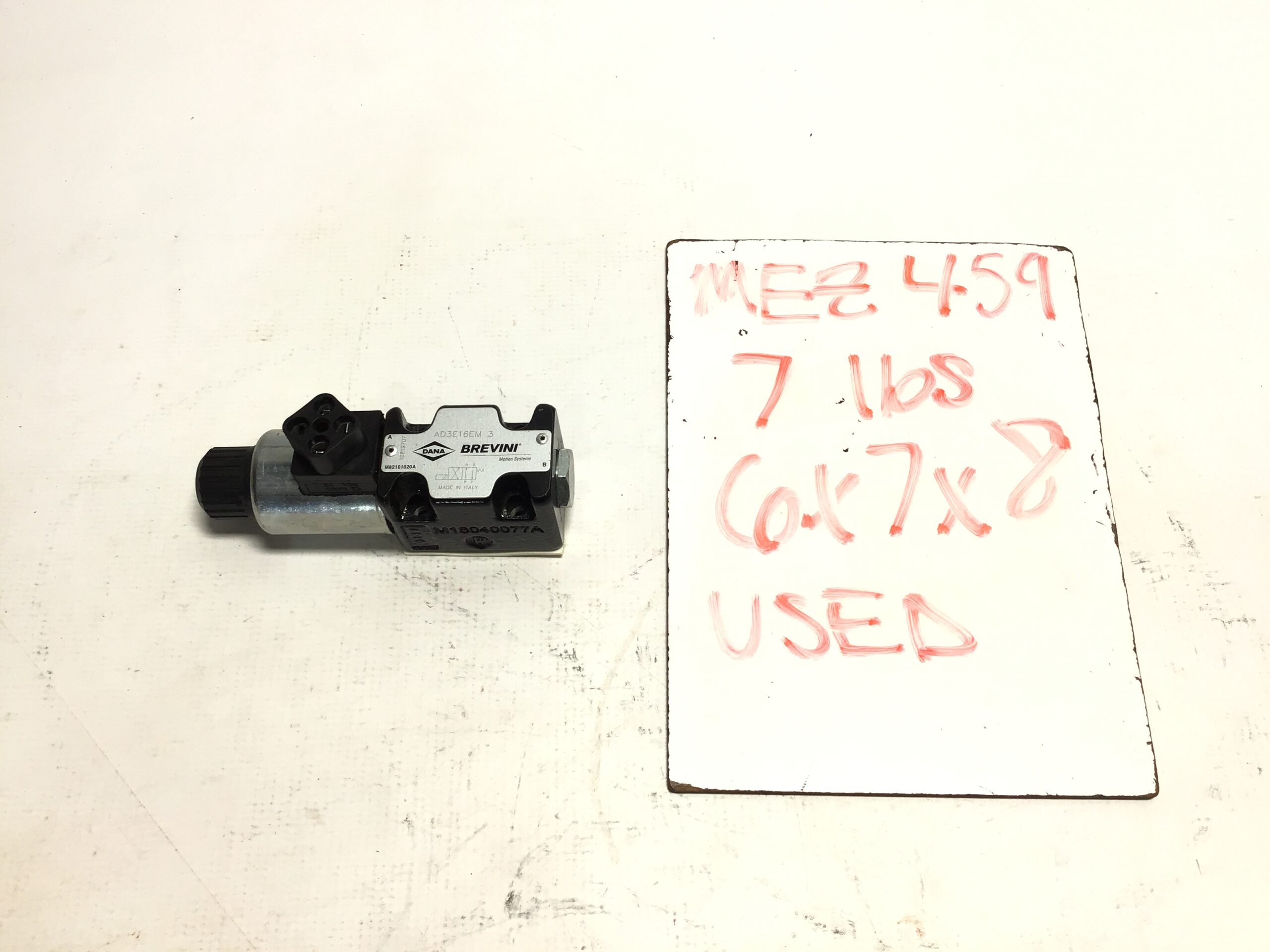 DANA Brevini AD3E16EM 3 Hydraulic Solenoid Directional Control Valve M82101020A - Image 9
