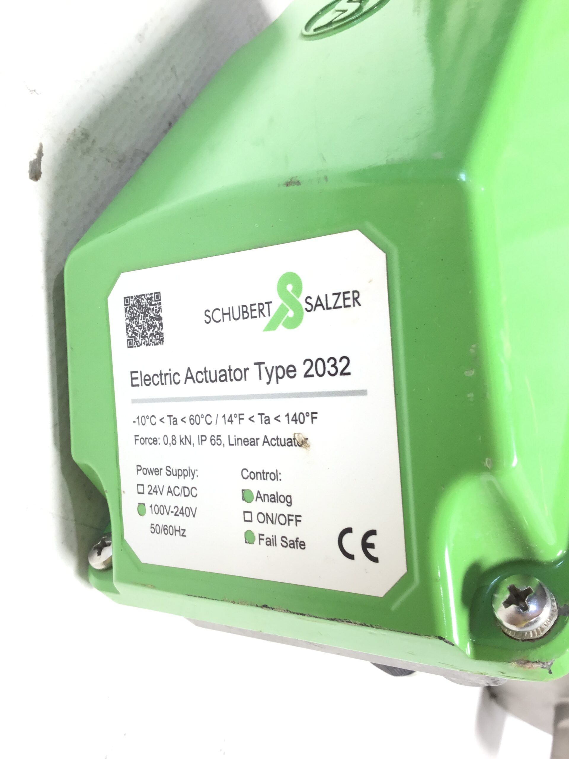 Schubert Salzer 2032/8230 Sliding Gate Control Valve Assembly 4-20mA