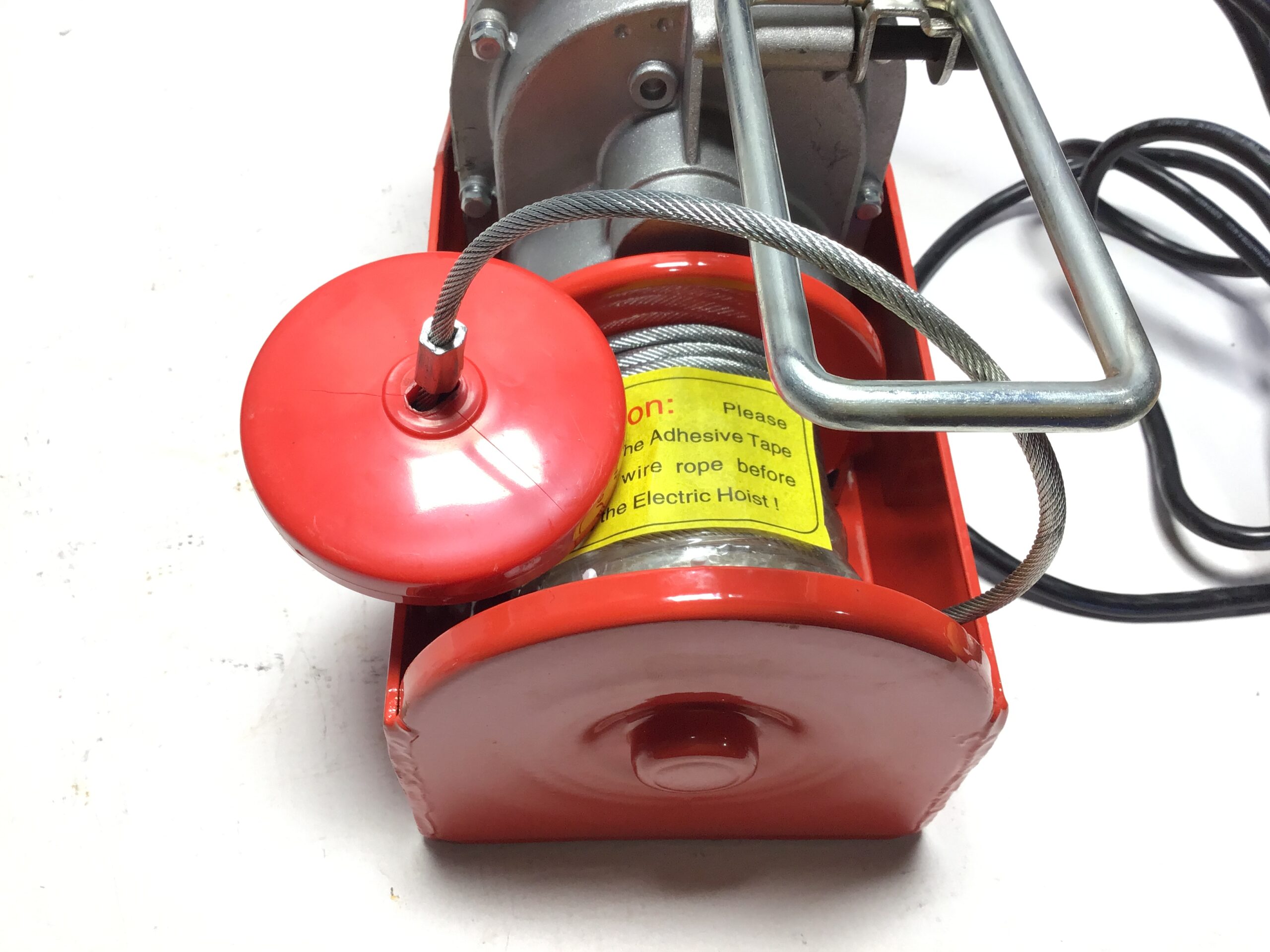 HaulMaster 60344 1300 LB Electric Hoist Remote Control 120V Wire Rope Winch Lift - Image 3