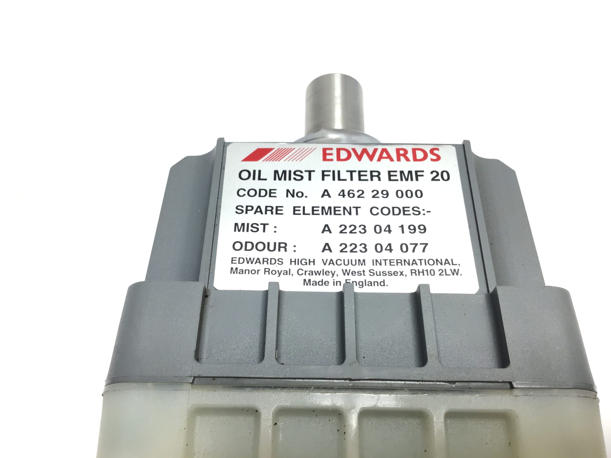 Edwards EMF 20 Oil Mist Filter A46229000 Vacuum Pump Exhaust Filter