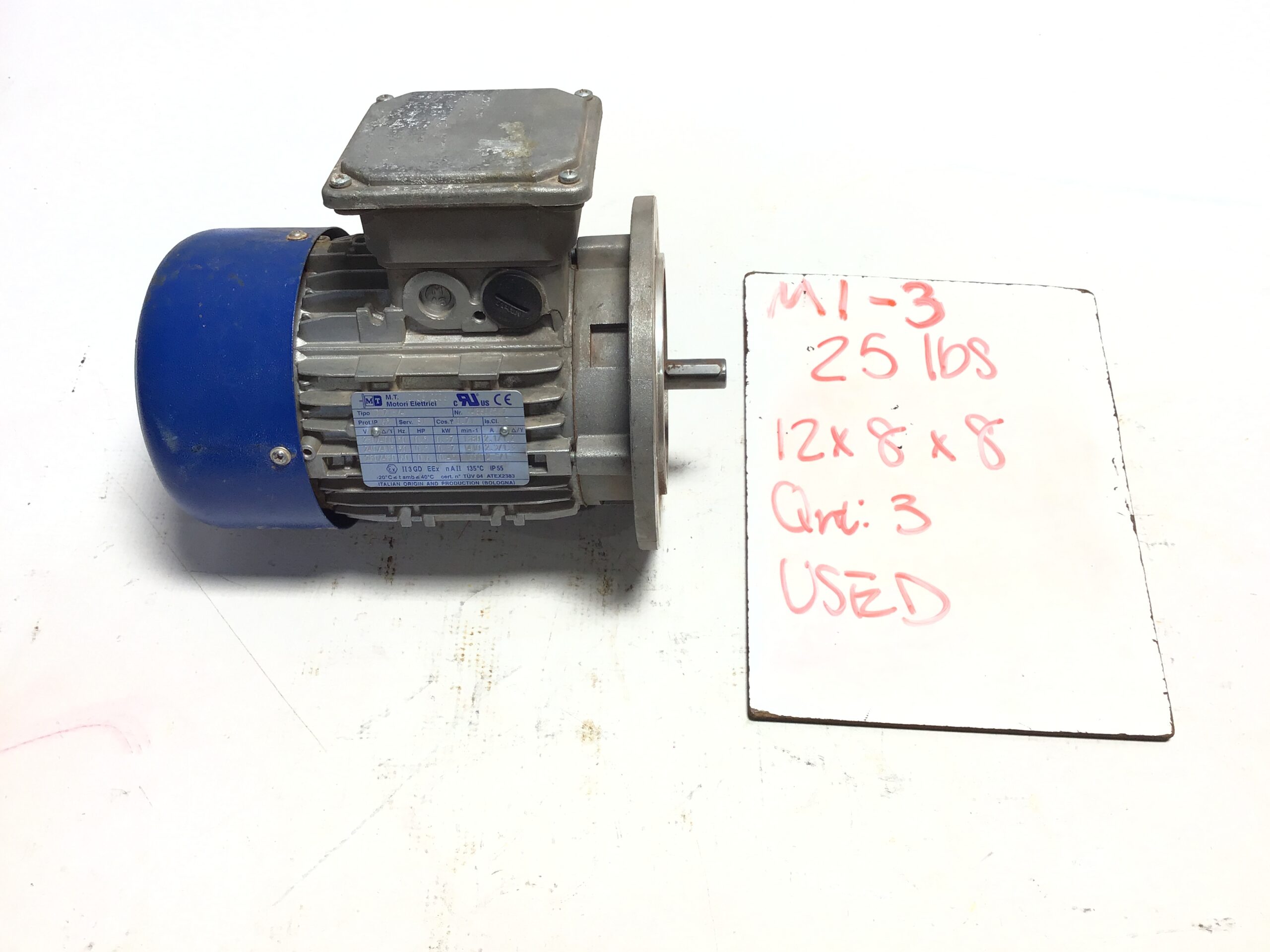 M.T. Motori Elettrici TN71B/4 0.37kW 0.5HP 3 Phase Electric Motor ATEX IP55 50 - Image 7