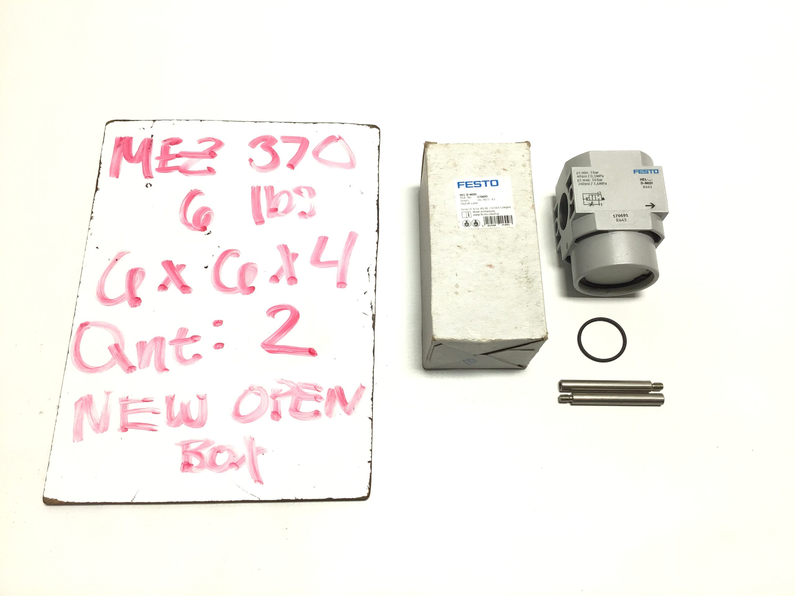 Festo HEL-D-MIDI Soft Start On-Off Valve 3/16 bar