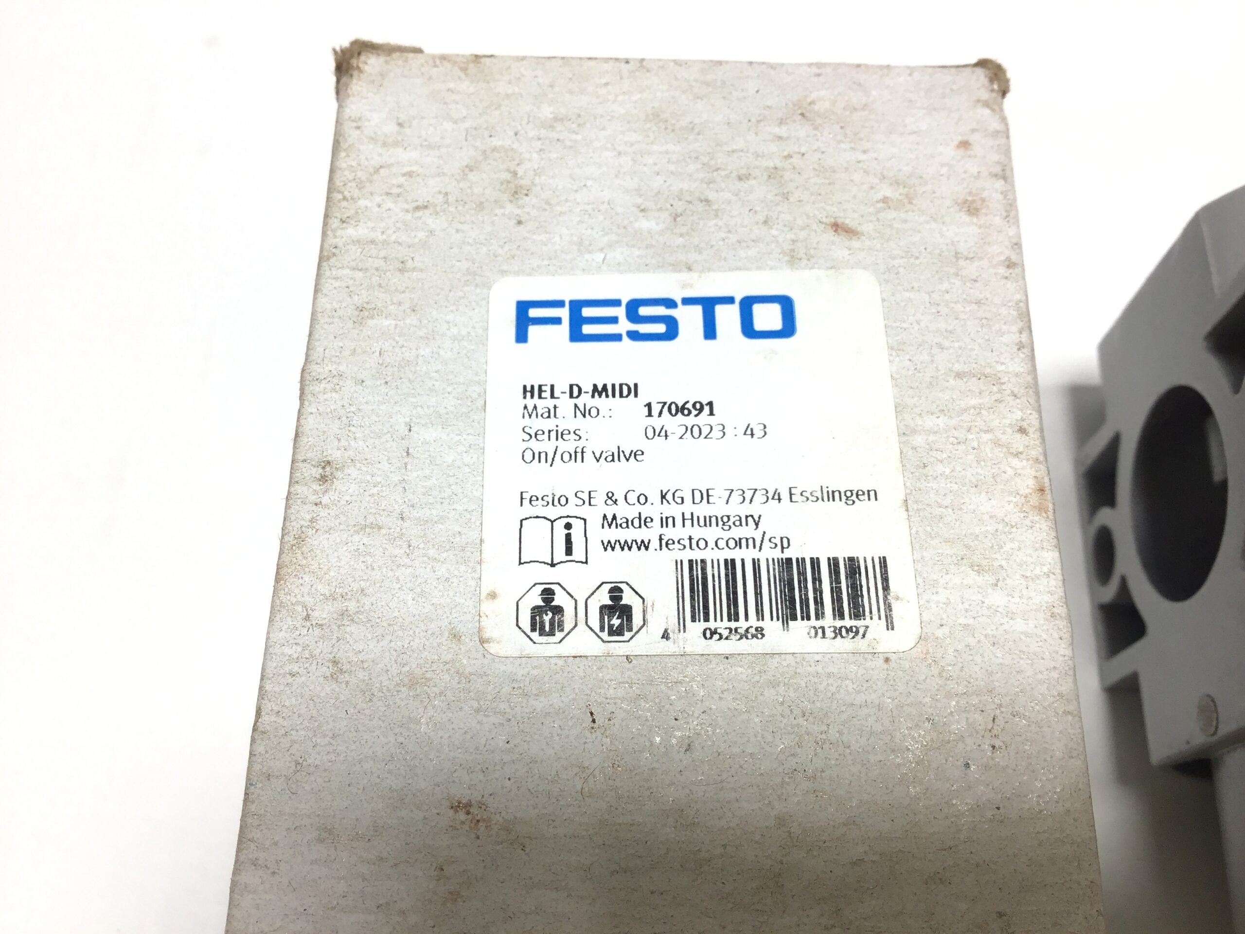 Festo HEL-D-MIDI Soft Start On-Off Valve 3/16 bar - Image 3