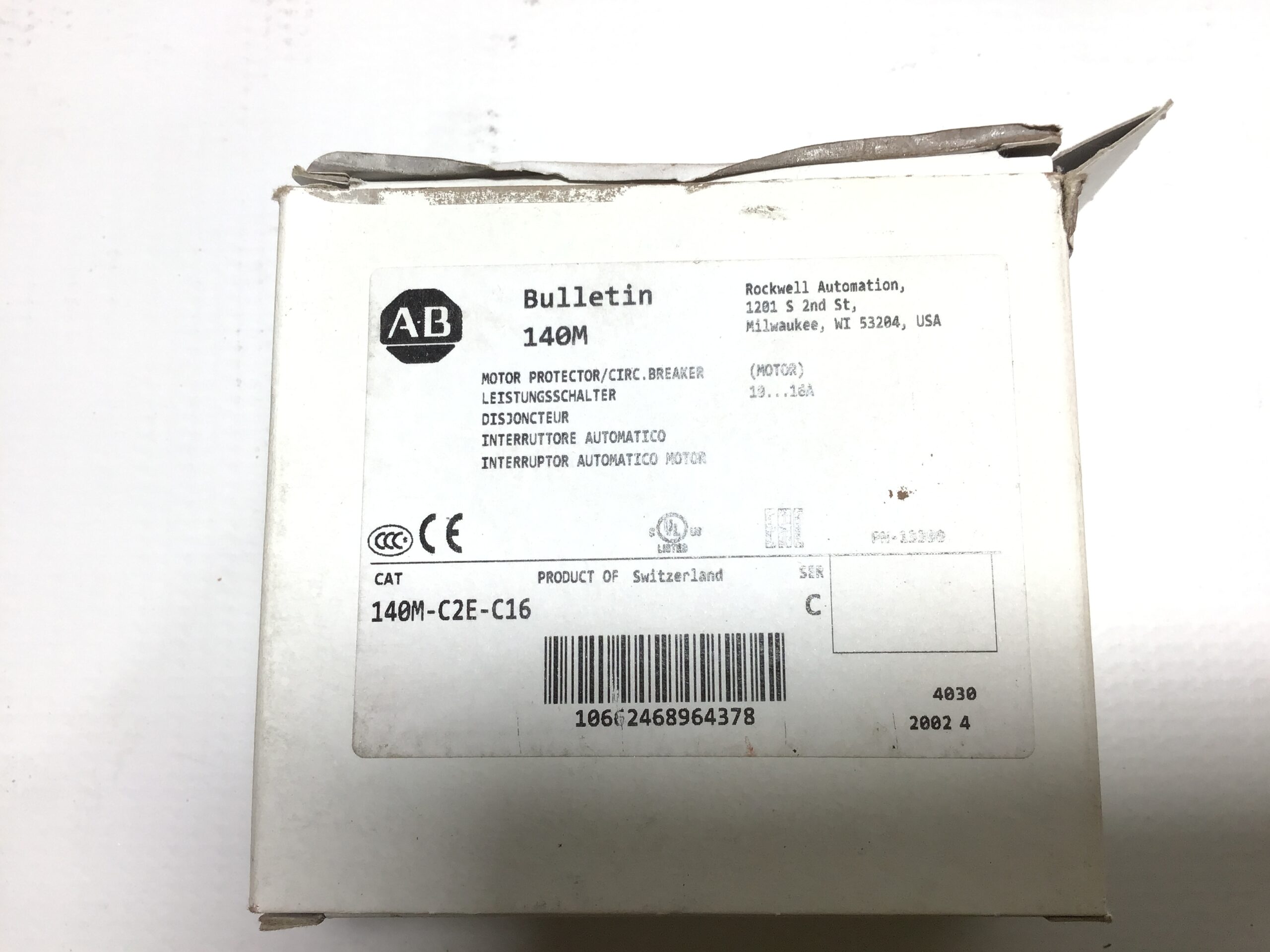 Allen-Bradley 140M-C2E-C16 Motor Protection Circuit Breaker 10-16A - Image 2