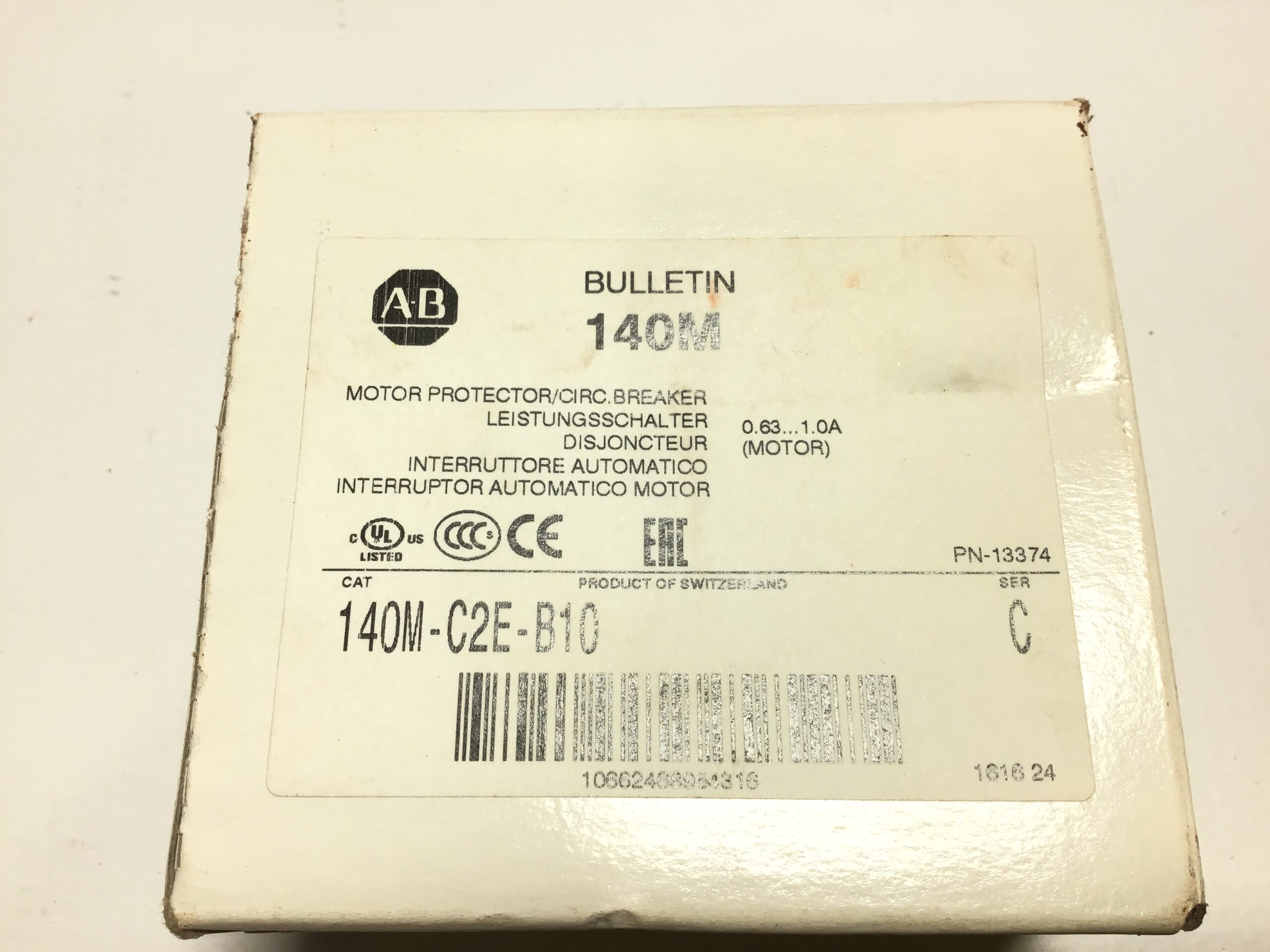 Allen-Bradley 140M-C2E-B10 Motor Protection Circuit Breaker 0.63-1.0A - Image 2