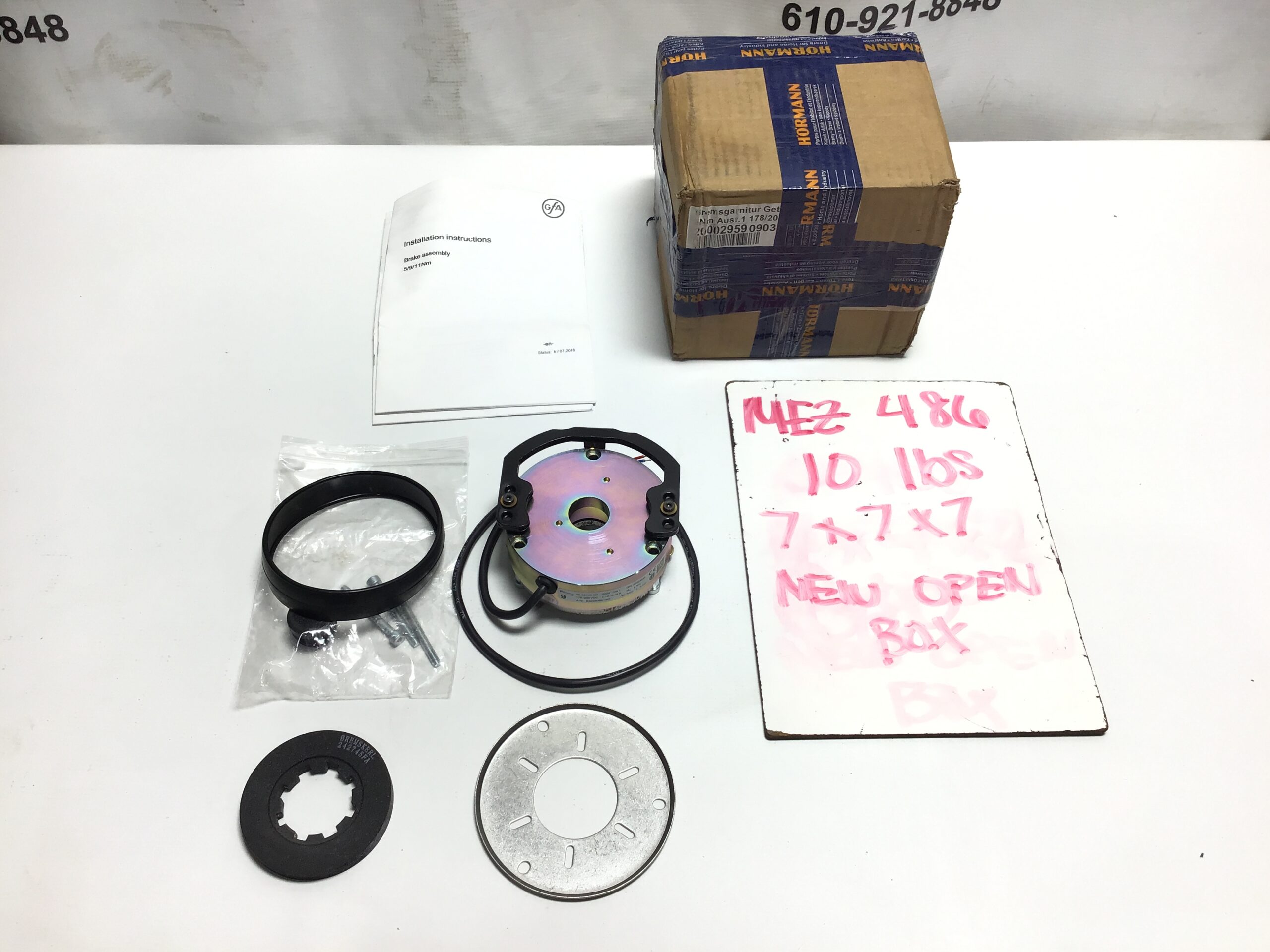 Industrial Electromagnetic Brake Assembly 2-Wire Coil Mounting Bracket Hardware - Image 10