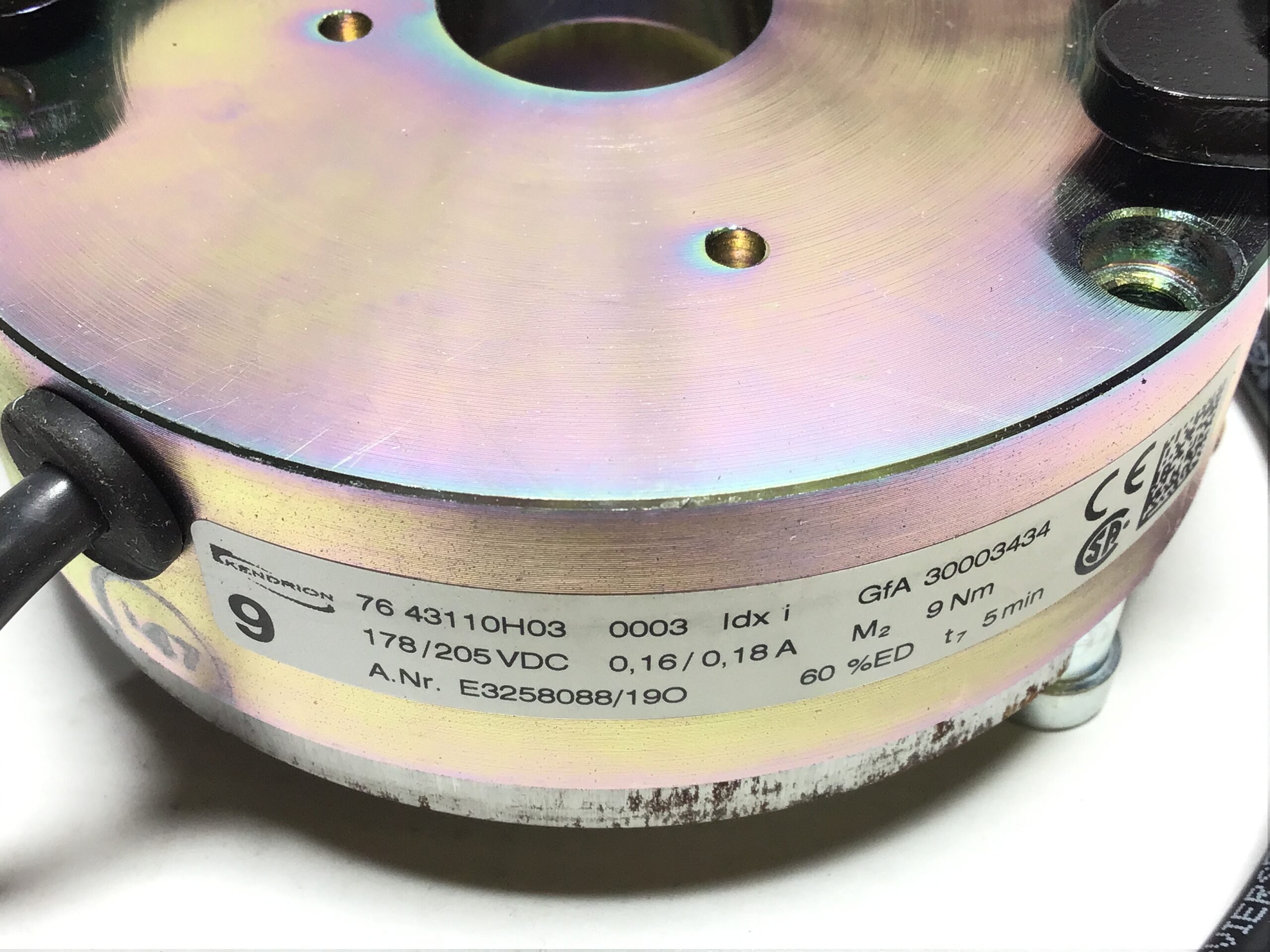Industrial Electromagnetic Brake Assembly 2-Wire Coil Mounting Bracket Hardware - Image 2
