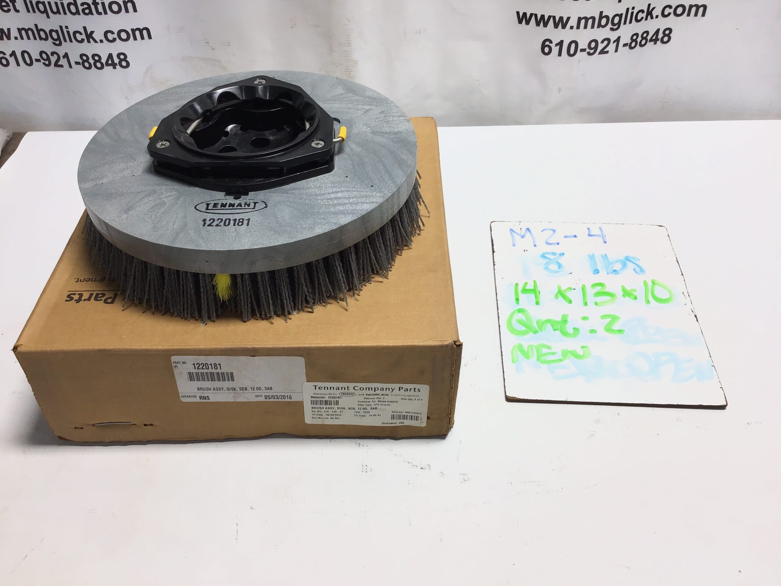 Tennant 1220181 12″ Disk Scrub Brush Assembly SCB Floor Scrubber