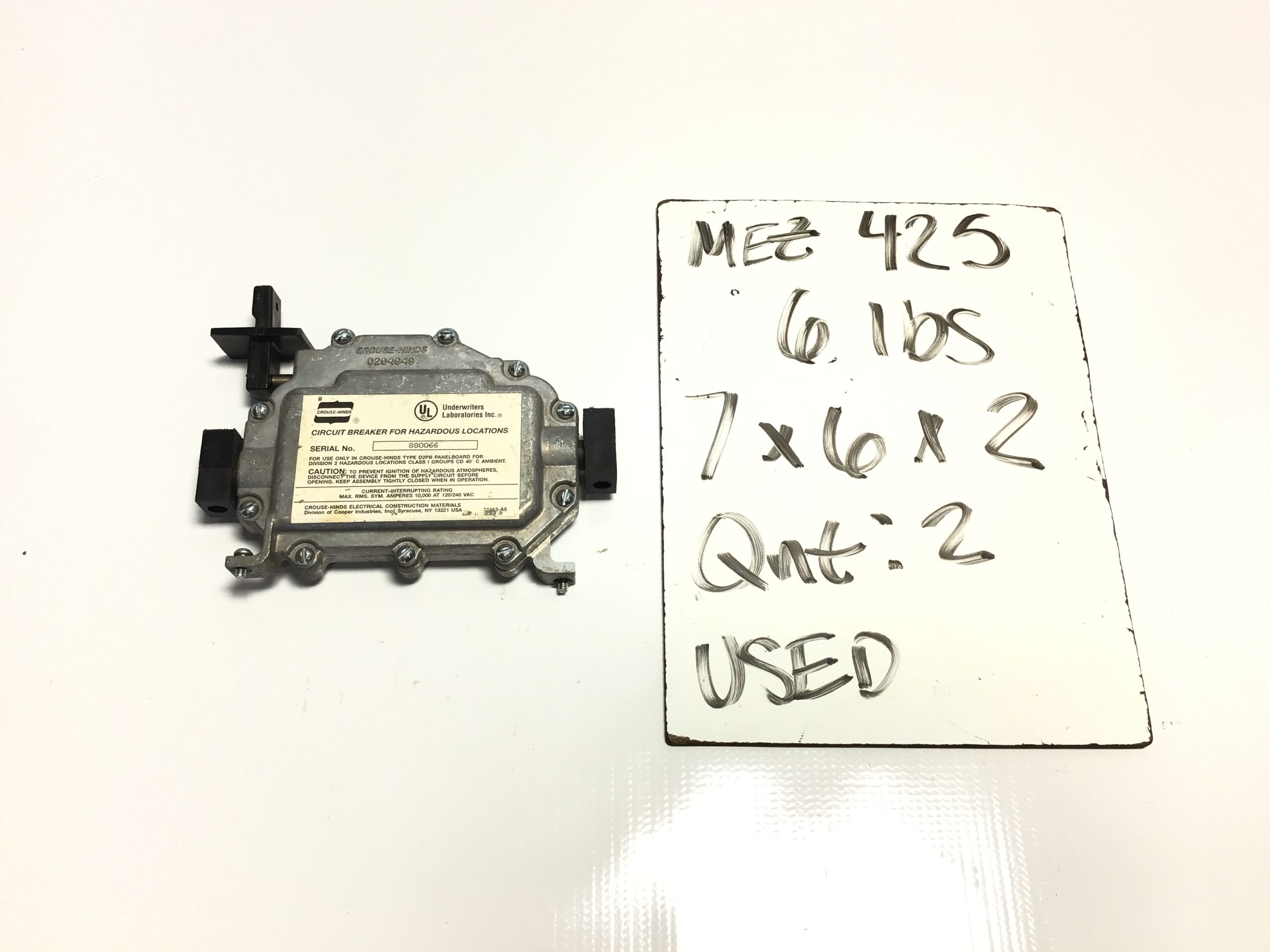 Crouse-Hinds D2 B11 20 M3 Hazardous Location Circuit Breaker 120/240V 10kA UL 1 Pole - Image 9