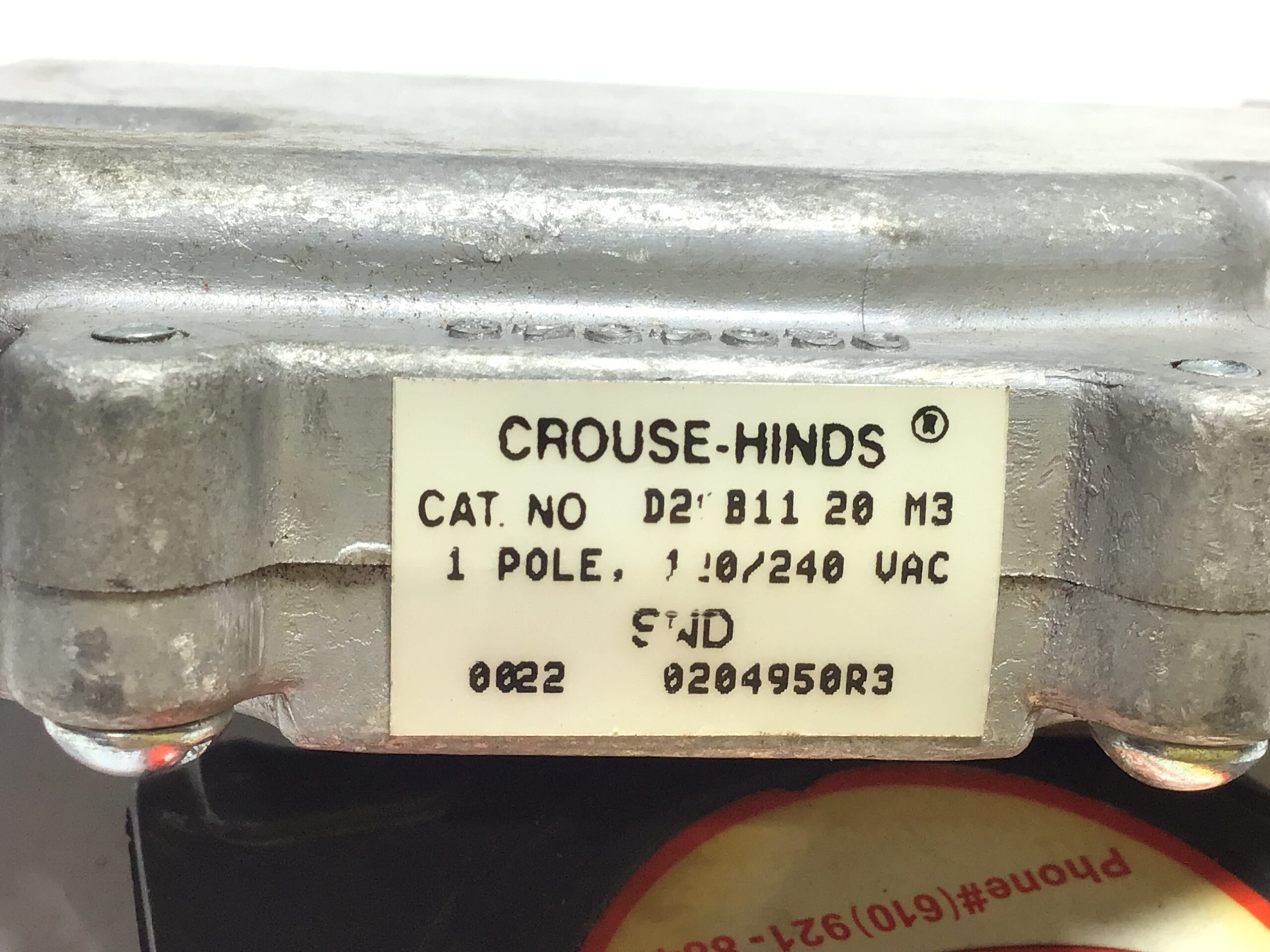 Crouse-Hinds D2 B11 20 M3 Hazardous Location Circuit Breaker 120/240V 10kA UL 1 Pole - Image 6