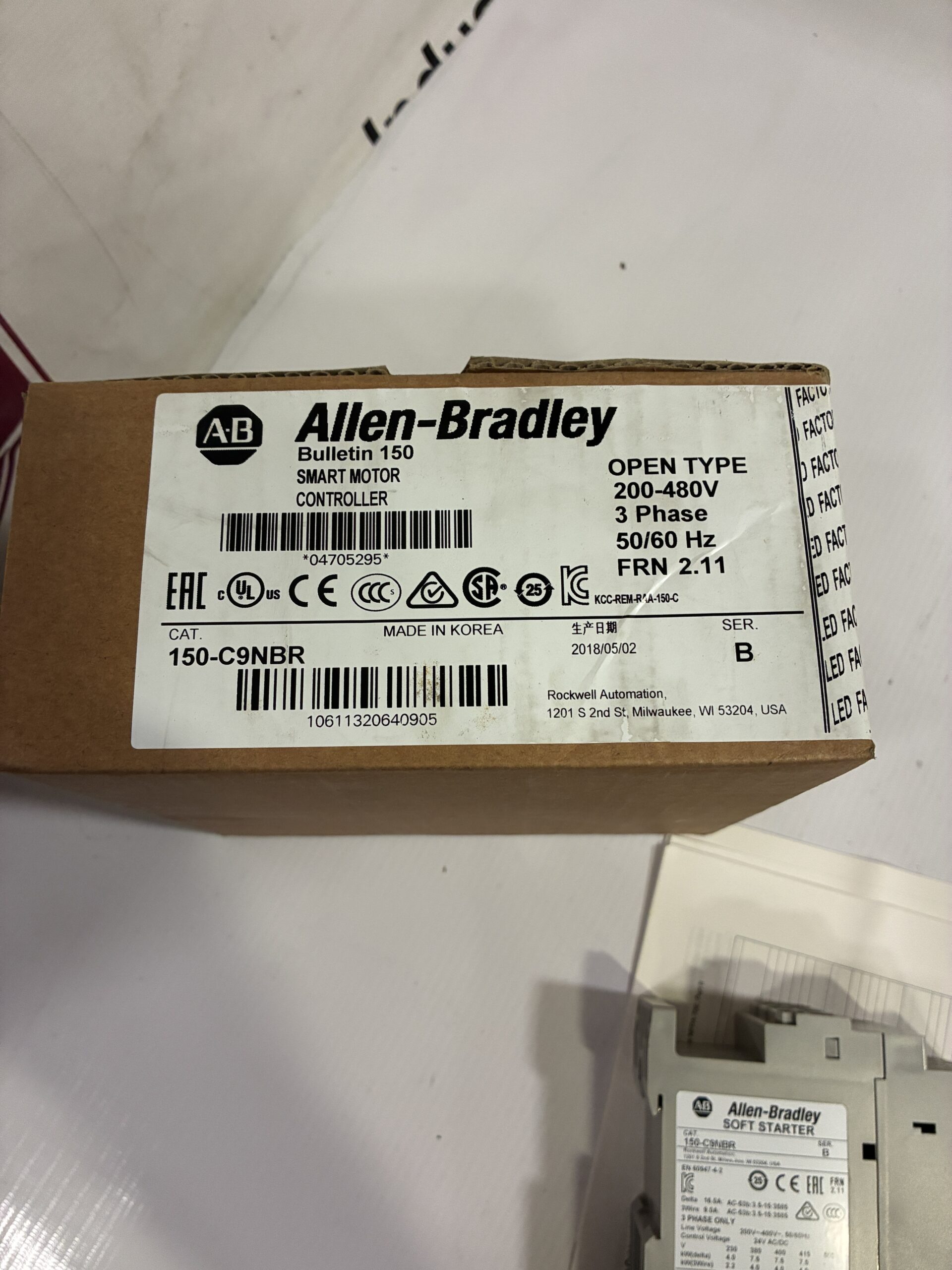 Allen-Bradley 150-C9NBR Soft Starter / Smart Motor Controller 200-480V -NIB - Image 7