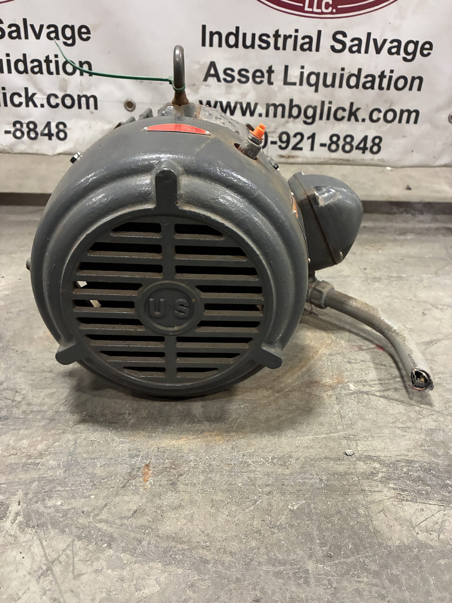 US Motors DH74 3HP Electric Motor 3540RPM 230/460V 3PH - Image 4