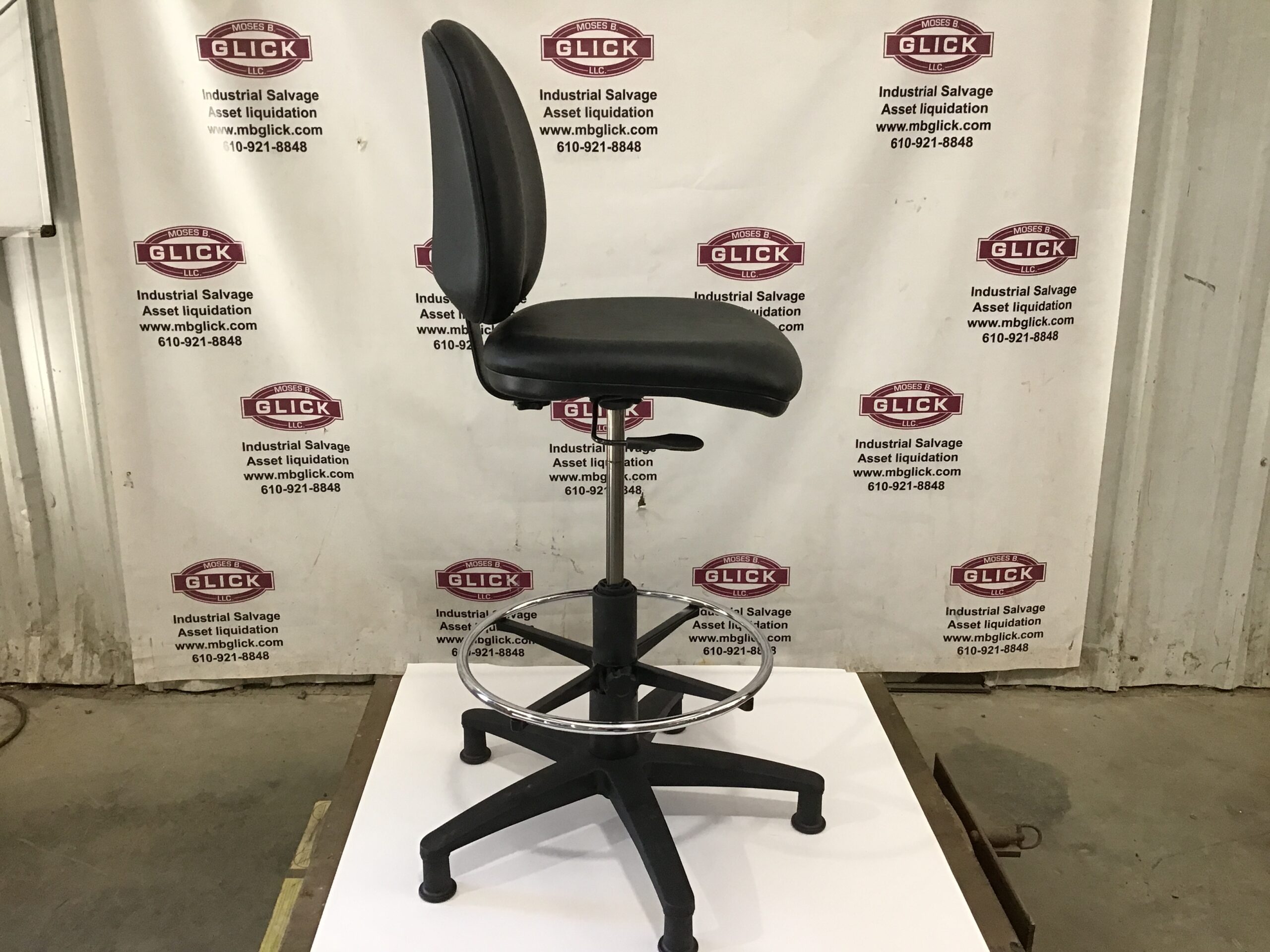 Nightingale Corp 6805DS-G Black Stool Executive Chair - Image 5