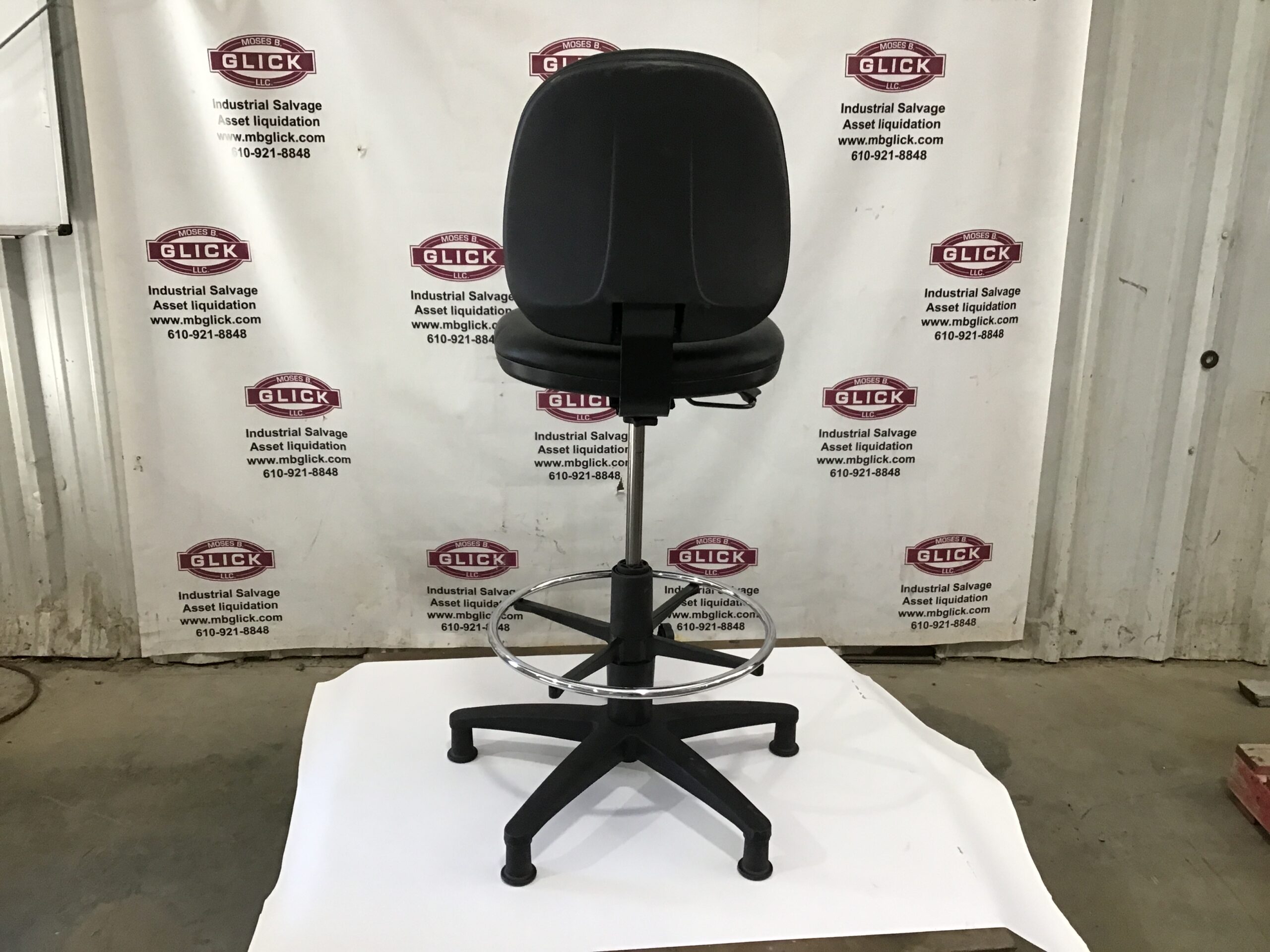 Nightingale Corp 6805DS-G Black Stool Executive Chair - Image 6