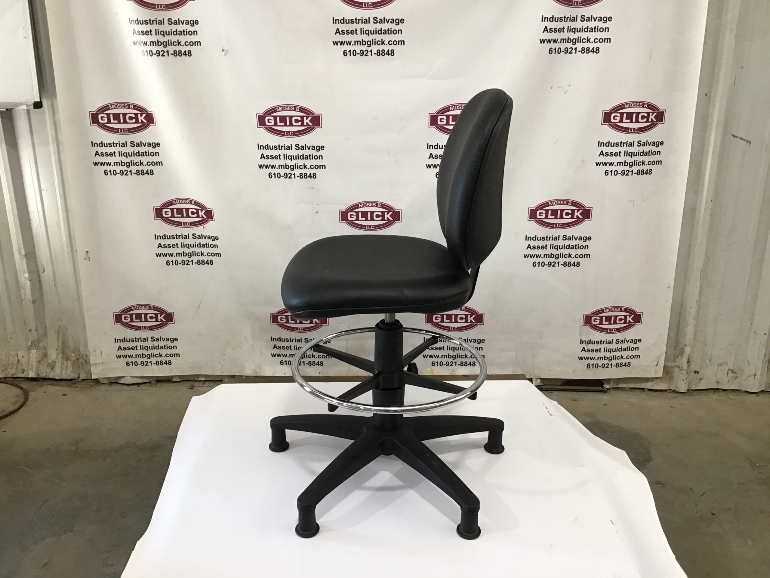 Nightingale Corp 6805DS-G Black Stool Executive Chair - Image 7