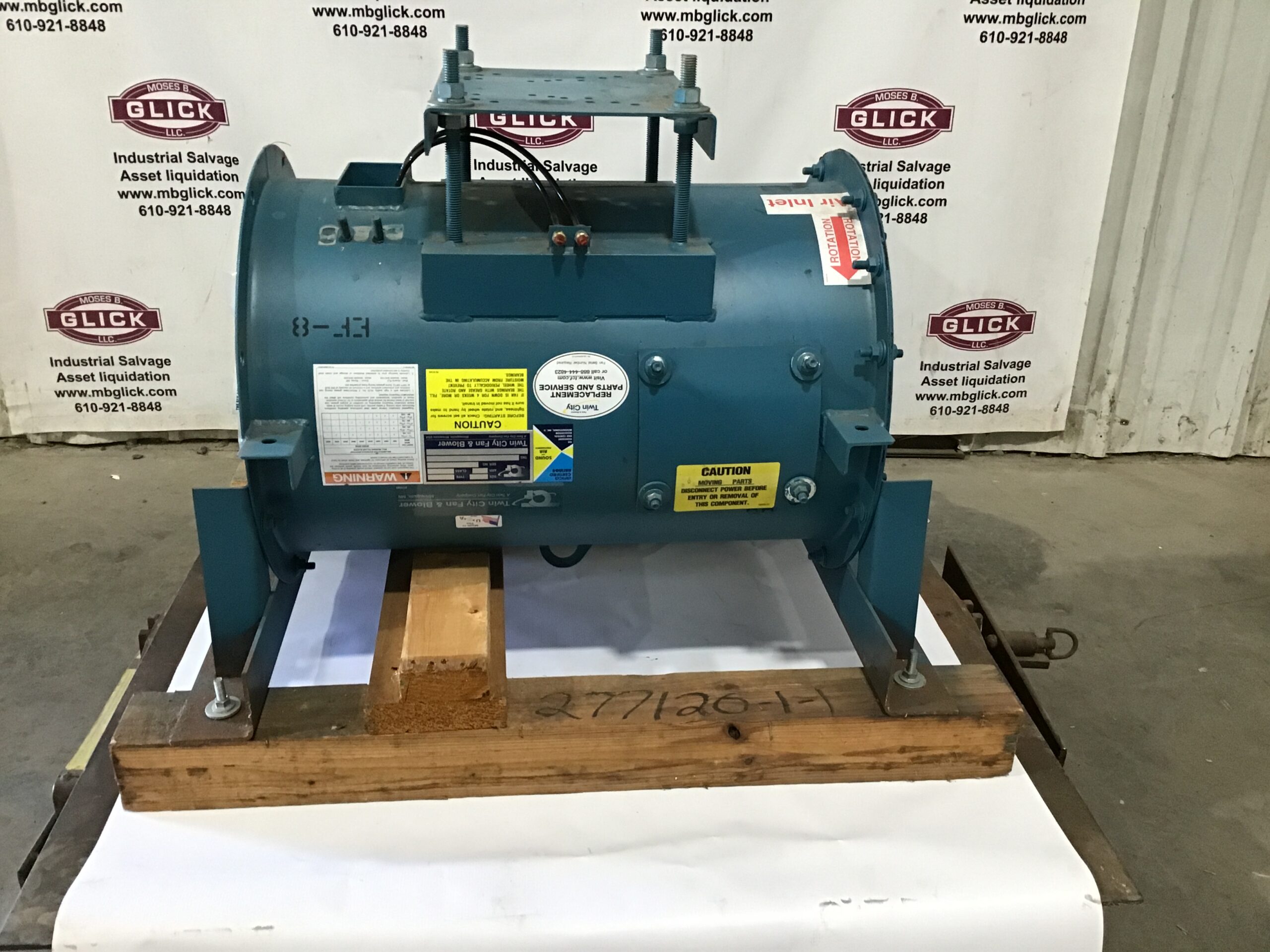 Twin City Fan & Blower TSL Inline Vaneaxial Tubular Blower Fan Size 122